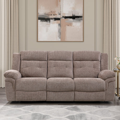 Sydney Brown Manual Recliner Sofa from Steve Silver - Luna Furniture