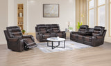 S1988 Phoenix II Brown 3pcs Reclining Set from New Era Innovations - Luna Furniture