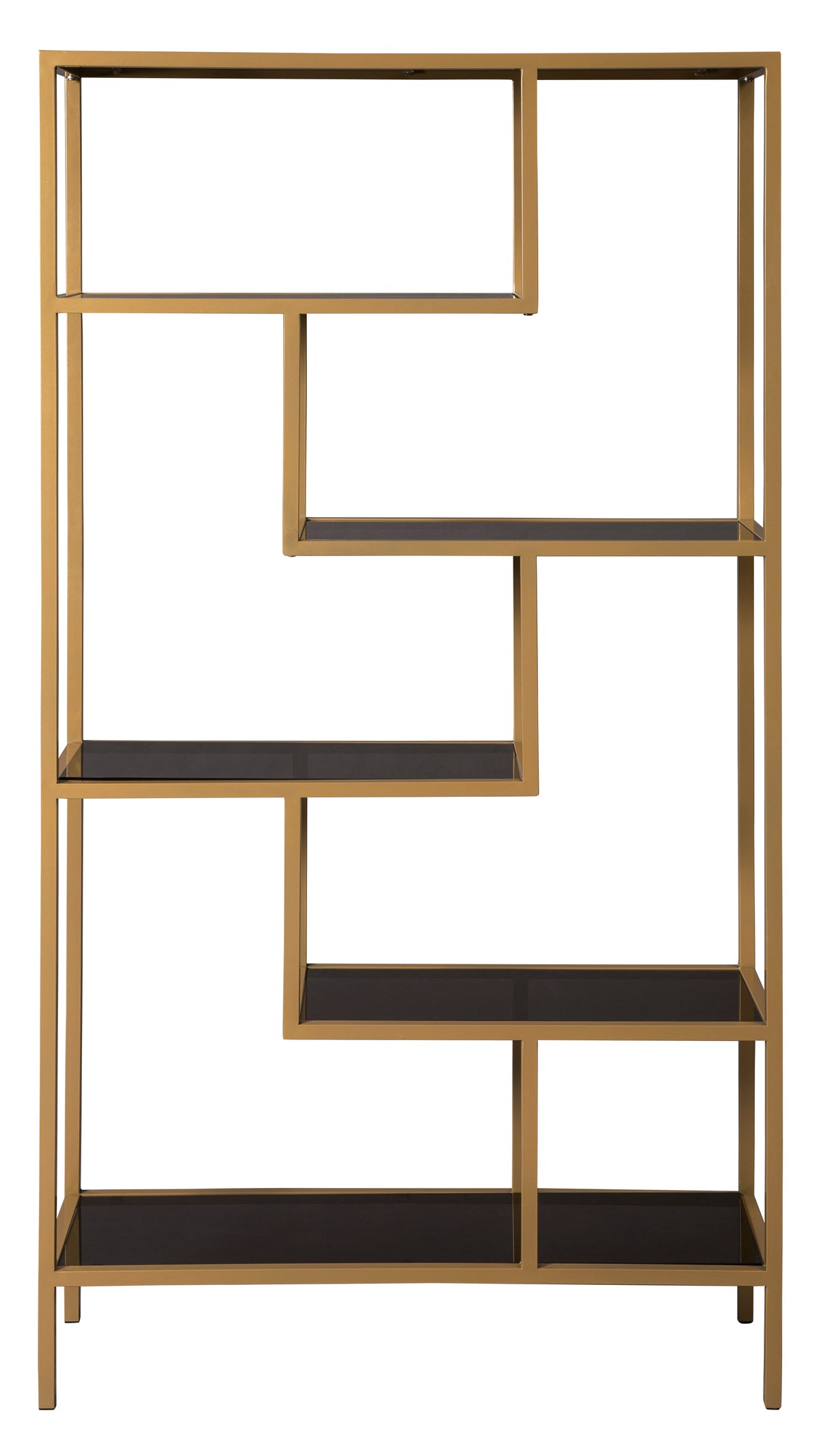 Frankwell Gold Finish Bookcase from Ashley Furniture - Luna Furniture