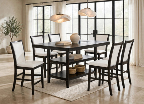 Condor White/Espresso 7-Piece Counter Height Set from Happy Homes - Luna Furniture