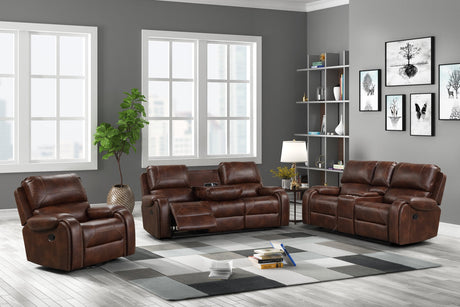 Titan Rust Oversized 3-Piece Reclining Set from Happy Homes - Luna Furniture