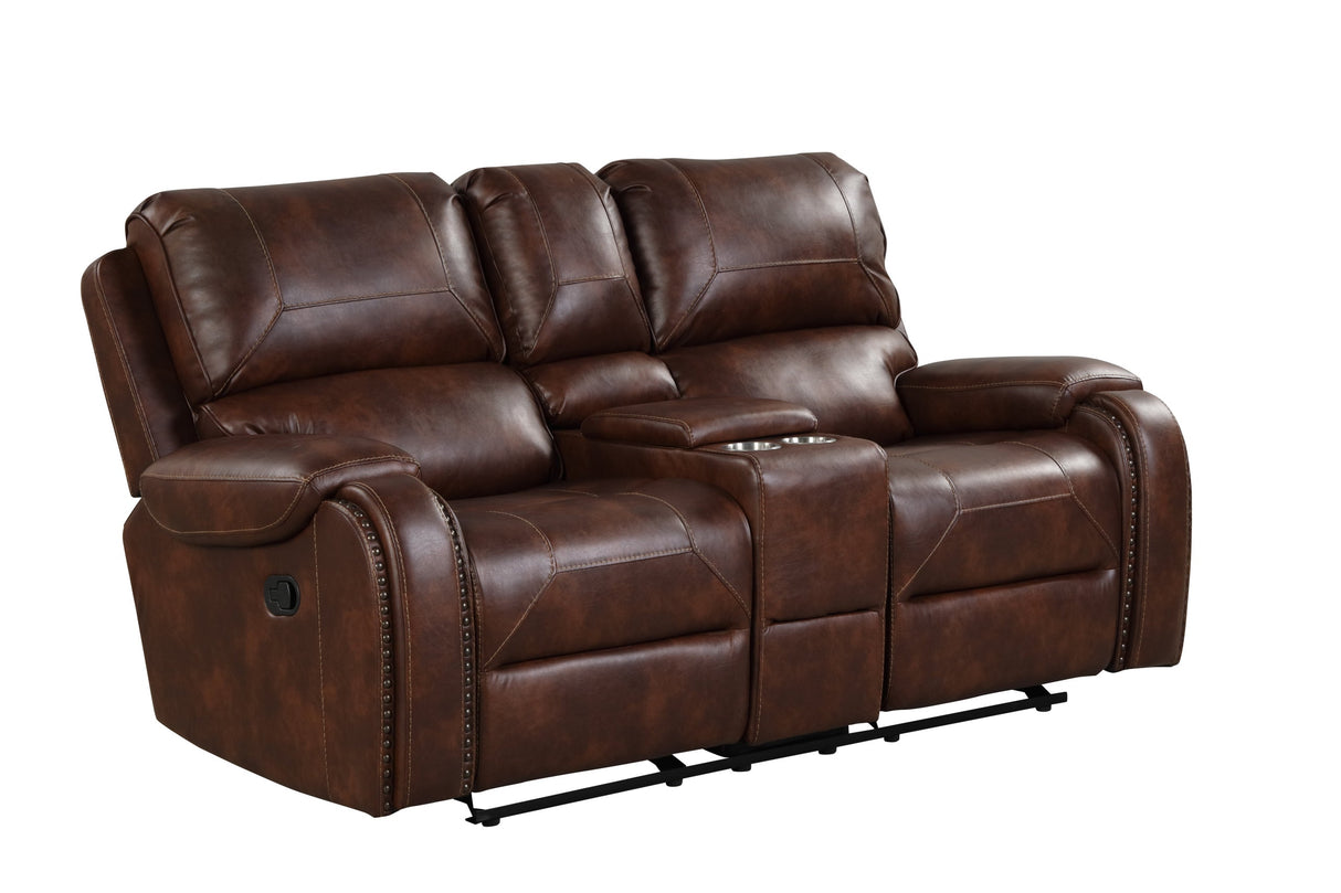 Titan Rust Oversized 3-Piece Reclining Set from Happy Homes - Luna Furniture