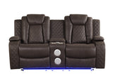 Luz Chocolate 3-Piece Reclining Set from Happy Homes - Luna Furniture
