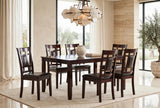 Sunset Brown Dining Set (Table & 6 Chairs) from Happy Homes - Luna Furniture