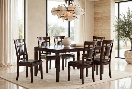 Sunset Brown Dining Set (Table & 6 Chairs) from Happy Homes - Luna Furniture