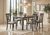 Sunset Gray Dining Set (Table & 6 Chairs) from Happy Homes - Luna Furniture