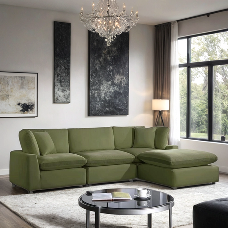 Sky Olive Velvet Modular Sectional from Happy Homes - Luna Furniture