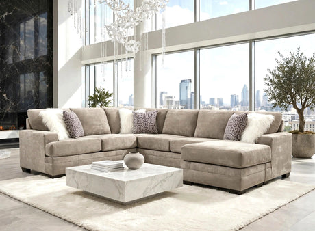 Delta Hearth Cement Reversible Sectional from Happy Homes - Luna Furniture