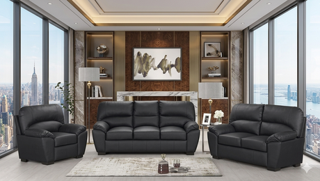 Tiffany Black 2-Piece Living Room Set from Happy Homes - Luna Furniture