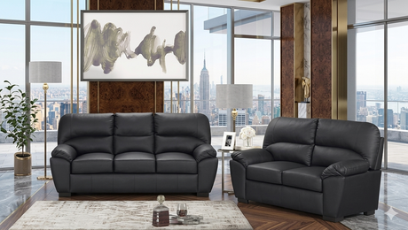 Tiffany Black 2-Piece Living Room Set from Happy Homes - Luna Furniture