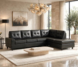 James Black PU Reversible Sectional from Happy Homes - Luna Furniture