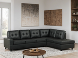 James Black PU Reversible Sectional from Happy Homes - Luna Furniture