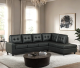 James Black PU Reversible Sectional from Happy Homes - Luna Furniture