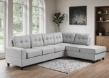 James Light Gray Reversible Sectional from Happy Homes - Luna Furniture