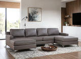 Candace Bronze Double Chaise Sectional from Happy Homes - Luna Furniture