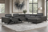 Milano Gray 6-Piece Power Reclining Sectional from Happy Homes - Luna Furniture