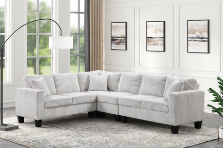 Logan Beige Reversible Sectional from Happy Homes - Luna Furniture