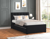 Maya Black Full Platform Bed with Trundle from Happy Homes - Luna Furniture