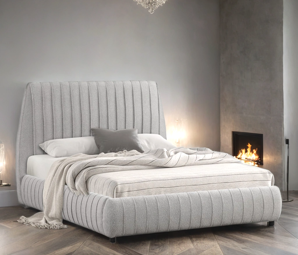 Oasis Gray Queen Platform Bed from Happy Homes - Luna Furniture