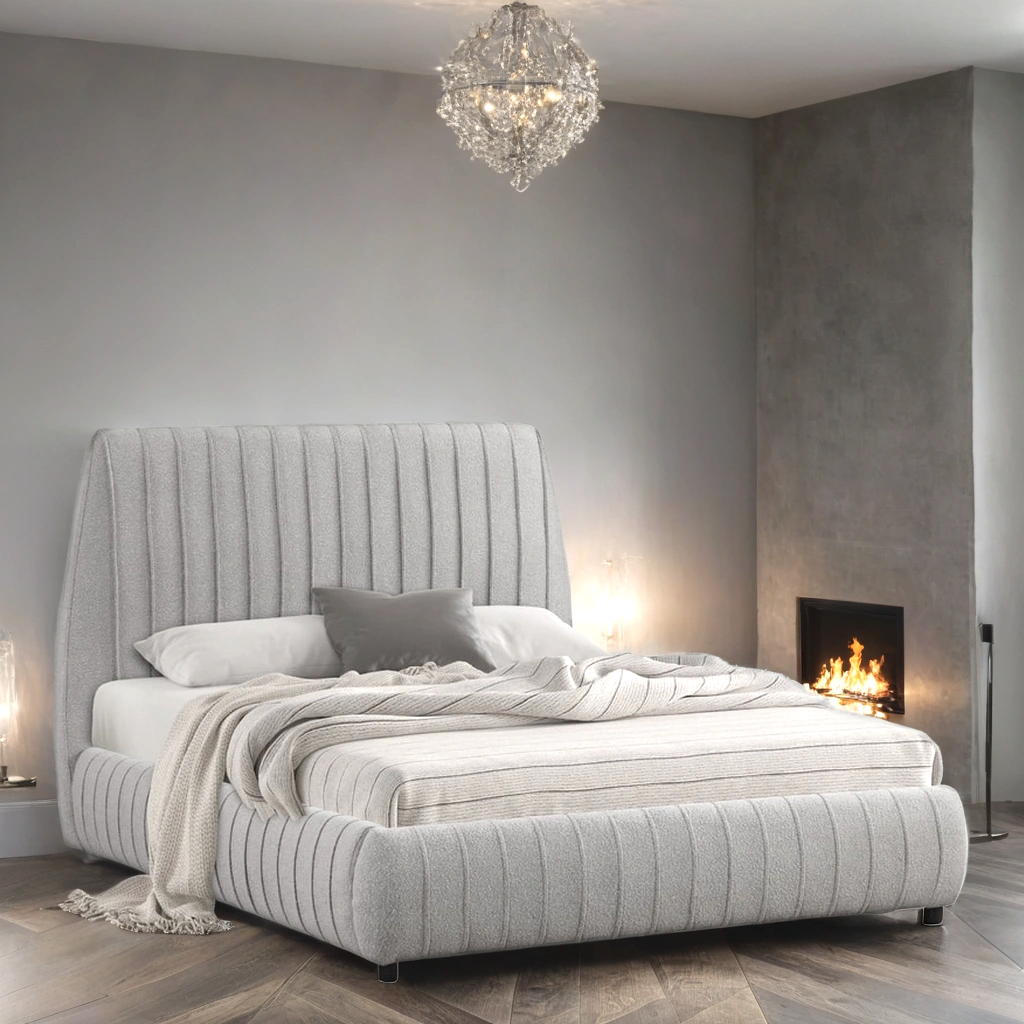 Oasis Gray Queen Platform Bed from Happy Homes - Luna Furniture