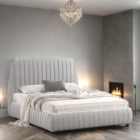 Oasis Gray Queen Platform Bed from Happy Homes - Luna Furniture