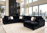 Volna Black 4-Piece Oversized Sectional from Happy Homes - Luna Furniture