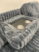 Poland Charcoal Reversible Sectional With Pull-Out Bed from Happy Homes - Luna Furniture