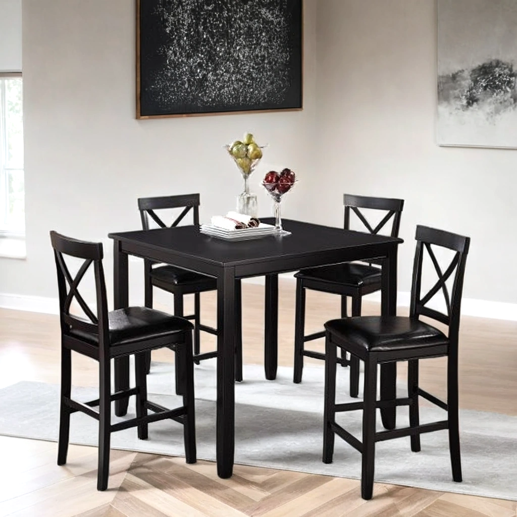 Tahoe Cappuccino 5-Piece Counter Height Set from Happy Homes - Luna Furniture