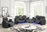 Stefano Gray 3-Piece Reclining Living Room Set from Happy Homes - Luna Furniture