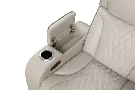 Spain Sand Power Reclining Sectional with Power Headrests from Happy Homes - Luna Furniture