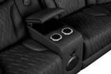 Spain Black Power Reclining Sectional with Power Headrests from Happy Homes - Luna Furniture