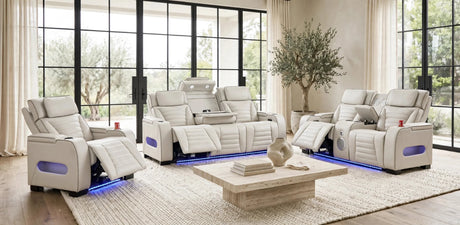 Tokyo Sand 3-Piece Power Reclining Set from Happy Homes - Luna Furniture