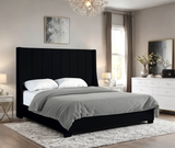 Herald Black Queen Upholstered Bed from Happy Homes - Luna Furniture