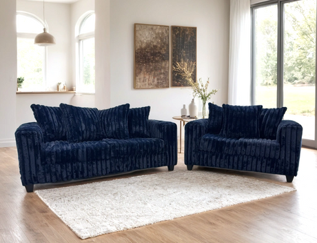 Cloudline Navy Sofa & Loveseat Set from Happy Homes - Luna Furniture