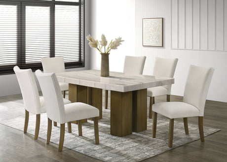 Capri10 - (GENUINE MARBLE) Table & 6-Chairs from Happy Homes - Luna Furniture