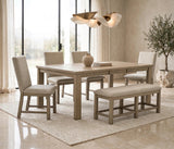 Ditu Light Gray 6-Piece Dining Set from Happy Homes - Luna Furniture