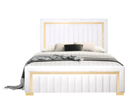 Goodline Beige Queen Bed from Happy Homes - Luna Furniture