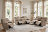 Bravo Mocha 3-Piece Reclining Set from Happy Homes - Luna Furniture