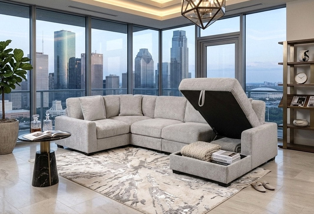 Serena Gray Modular Sectional from Happy Homes - Luna Furniture