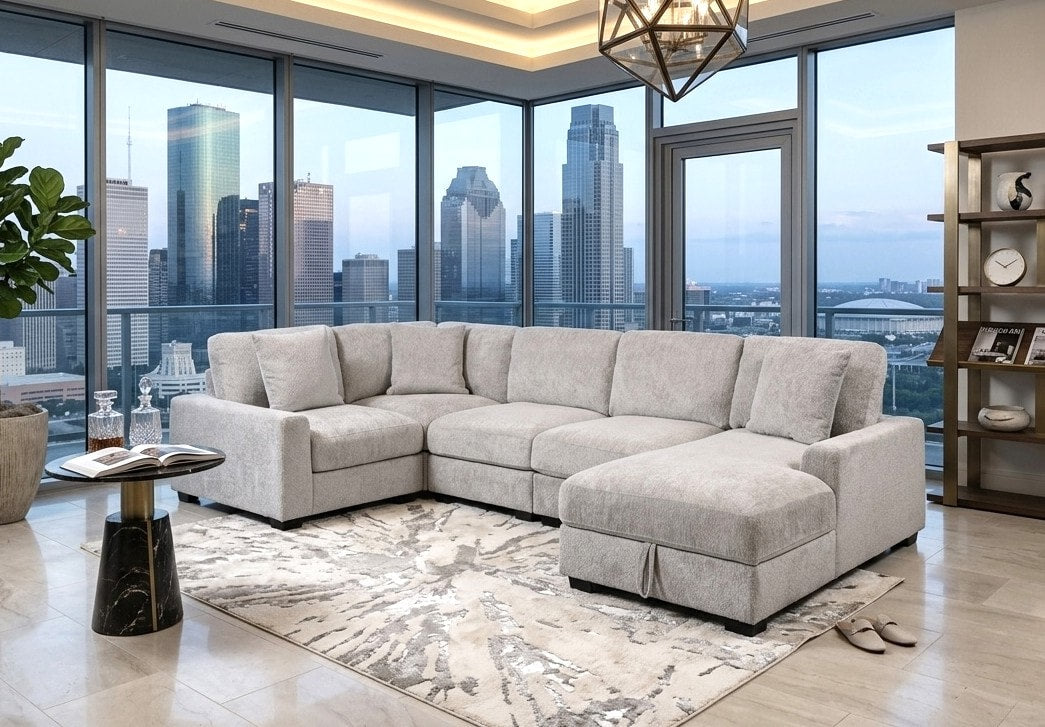 Serena Gray Modular Sectional from Happy Homes - Luna Furniture