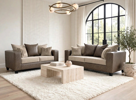 Ballater Latte Sofa & Loveseat Set from Happy Homes - Luna Furniture
