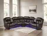 Ace Brown Reclining Sectional from Happy Homes - Luna Furniture