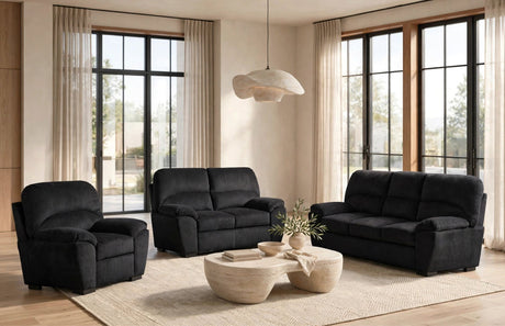 Tiffany Black 2-Piece Living Room Set from Happy Homes - Luna Furniture