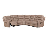 Jordon Brown Reclining Sectional from Happy Homes - Luna Furniture