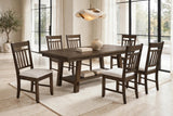 Acorn Espresso 7-Piece Dining Room Set (Dining Table & 6 Chairs) from Happy Homes - Luna Furniture