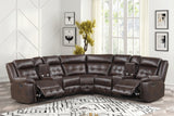 Jacob Espresso Reclining Sectional from Happy Homes - Luna Furniture