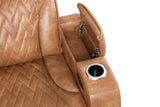 Barcelona Brown Power Reclining Sectional (Power Headrests) from Happy Homes - Luna Furniture