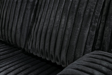 Flash Black Power Reclining Sectional from Happy Homes - Luna Furniture
