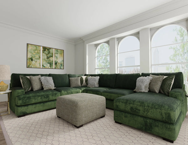 Corinthian Luscious Pine 3PC Sectional