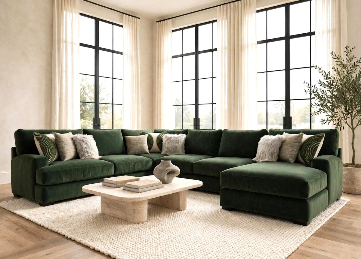 Corinthian Luscious Pine 3PC Sectional from Happy Homes - Luna Furniture